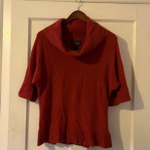 Fenn Wright Manson Cowl Neck Sweater Womens Size Sm. Burgundy Red flowy tunic